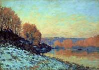 The Seine at Bougival in Winter